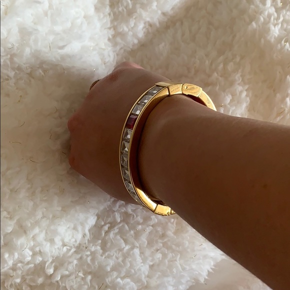RARE Michael Kors Regal Baguettes Hinged Bangle - Picture 12 of 13